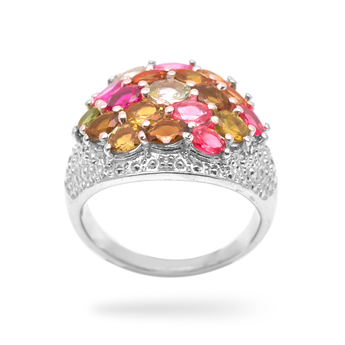 Bague tourmaline multi couleurs argent Vanessa